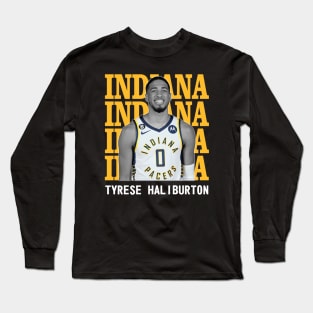 Indiana Pacers Tyrese Haliburton 0 Long Sleeve T-Shirt